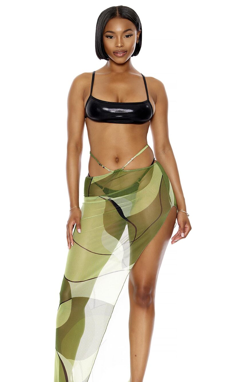 7195 Standard Puerto Escondido Mesh Pool Skirt, Moss Marble